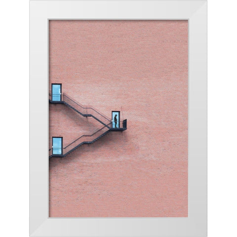 Locked out White Modern Wood Framed Art Print by Cederberg, Marcus