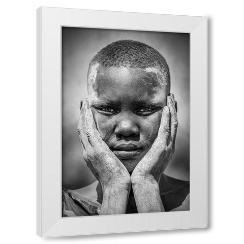 Untitled White Modern Wood Framed Art Print by Yosifov, Svetlin