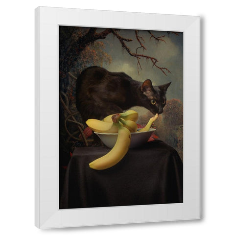 Turbix White Modern Wood Framed Art Print by Adrian Chis, Paul