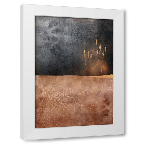 Autumn Rain White Modern Wood Framed Art Print by Fredriksson, Elisabeth