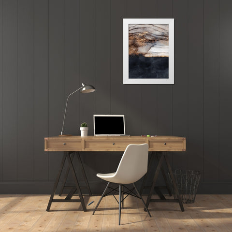 Incoming Storm White Modern Wood Framed Art Print by Fredriksson, Elisabeth