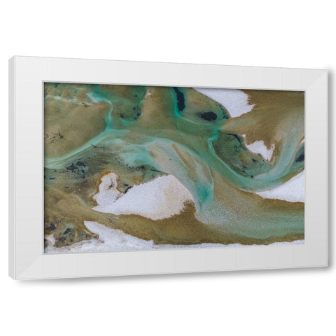 SoAa river White Modern Wood Framed Art Print by Kozuh, Primoz