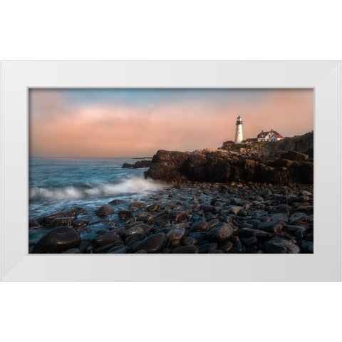 A Moody Day White Modern Wood Framed Art Print by Wei, Rong
