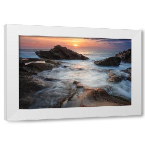 Primordial existence White Modern Wood Framed Art Print by Maestosi, Andrea