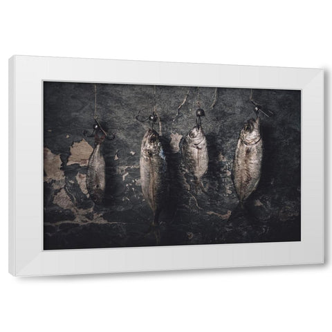 A New Order Of Life White Modern Wood Framed Art Print by Kazamil, Farid