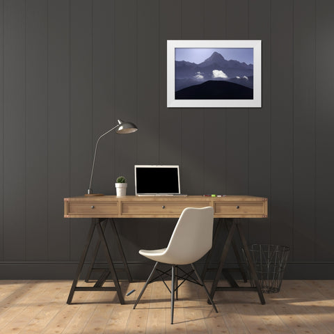 eao White Modern Wood Framed Art Print by Guan, Xiaopeng