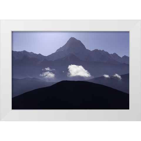 eao White Modern Wood Framed Art Print by Guan, Xiaopeng