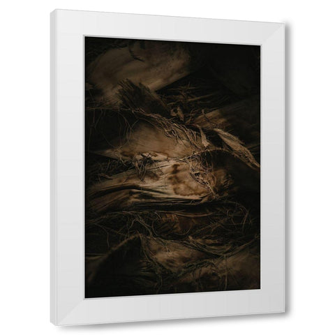 Botanical Series - Palm Bark White Modern Wood Framed Art Print by Elijas, Eva