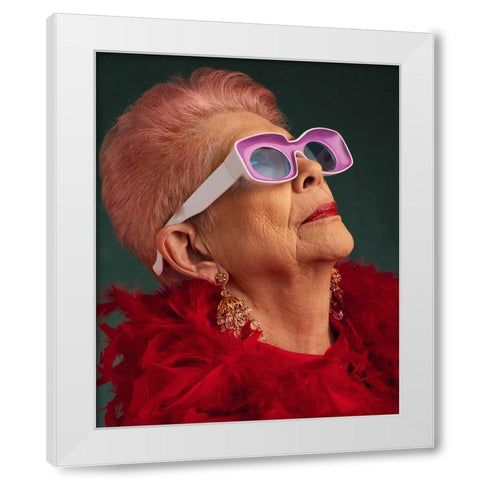 Kitsch White Modern Wood Framed Art Print by Diaz, Anderson