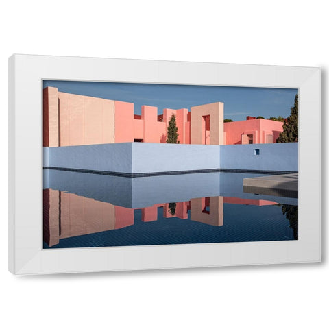 Muralla Roja #26 White Modern Wood Framed Art Print by Wride, Linda