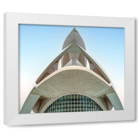Palace Of Arts White Modern Wood Framed Art Print by Wride, Linda