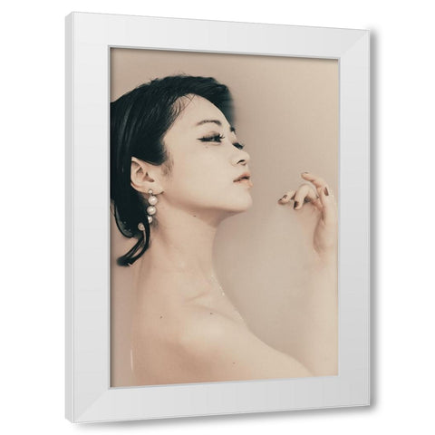 sealed White Modern Wood Framed Art Print by Sangan, Kurosaki