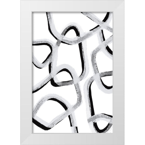Make you stay White Modern Wood Framed Art Print by Sawall, Anastasia
