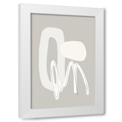 Now or Never White Modern Wood Framed Art Print by Sawall, Anastasia