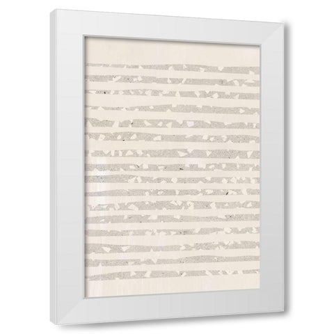 Terrazzo Mood White Modern Wood Framed Art Print by Sawall, Anastasia