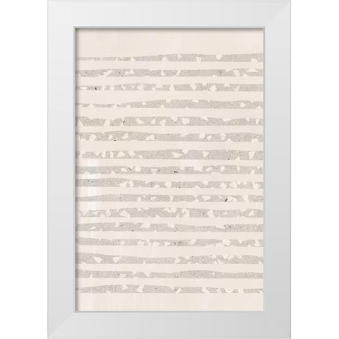 Terrazzo Mood White Modern Wood Framed Art Print by Sawall, Anastasia