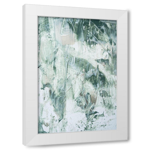 Green Acryl White Modern Wood Framed Art Print by Sawall, Anastasia