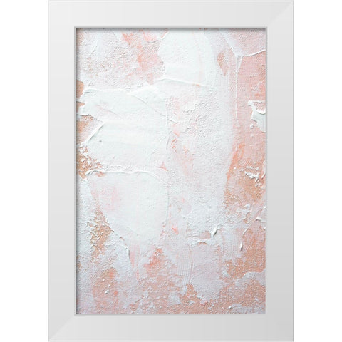 White on Orange White Modern Wood Framed Art Print by Sawall, Anastasia