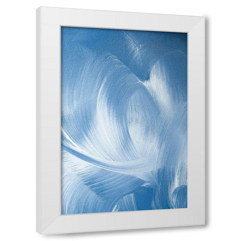 Acrylic Waves No 2 White Modern Wood Framed Art Print by Sawall, Anastasia
