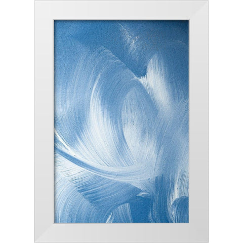 Acrylic Waves No 2 White Modern Wood Framed Art Print by Sawall, Anastasia