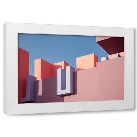 Muralla Roja #50 White Modern Wood Framed Art Print by Wride, Linda