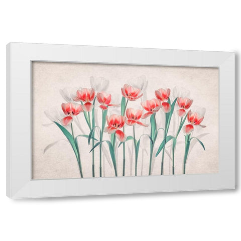 Joy of Spring White Modern Wood Framed Art Print by Jacobs, Lydia