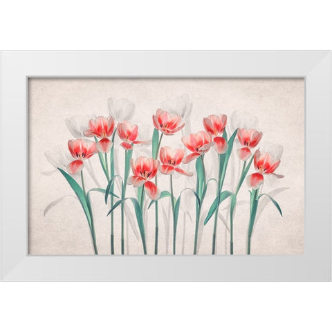Joy of Spring White Modern Wood Framed Art Print by Jacobs, Lydia