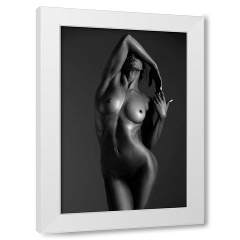 Glare White Modern Wood Framed Art Print by Markachev, Leonid