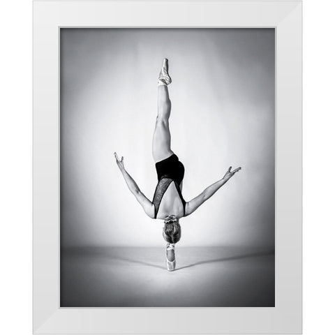 Balance White Modern Wood Framed Art Print by Pentony MA, Pauline