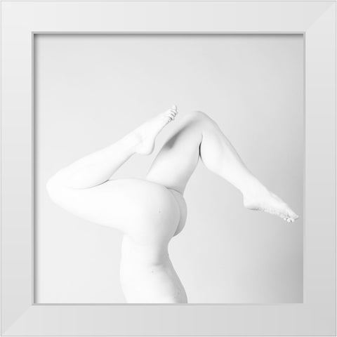 Untitled White Modern Wood Framed Art Print by Golob, Gorazd