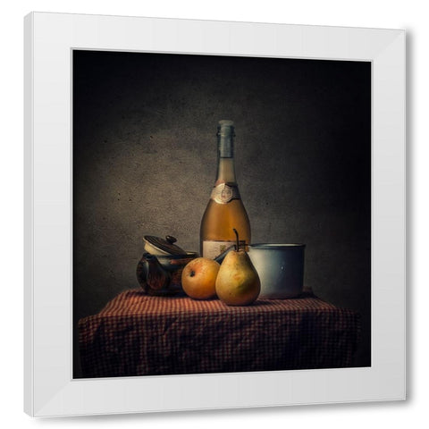 Still Life White Modern Wood Framed Art Print by Adrian Chis, Paul