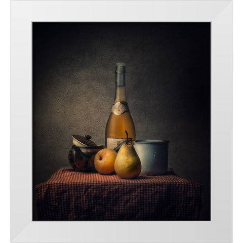 Still Life White Modern Wood Framed Art Print by Adrian Chis, Paul
