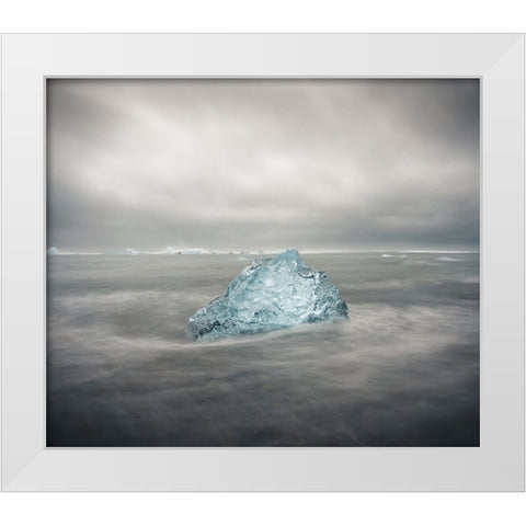Lonely Land White Modern Wood Framed Art Print by Rong, Herbert