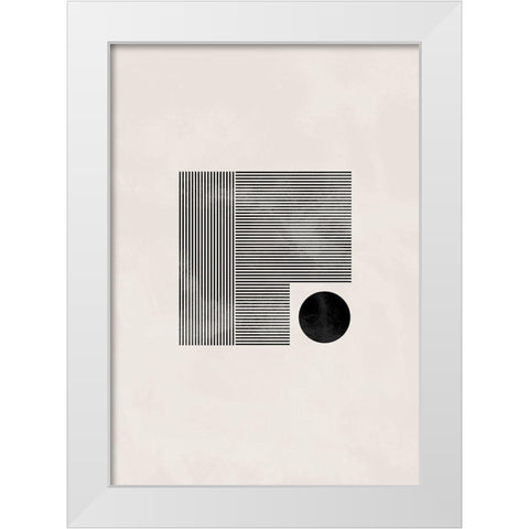 Minimalist square White Modern Wood Framed Art Print by 1x Studio II