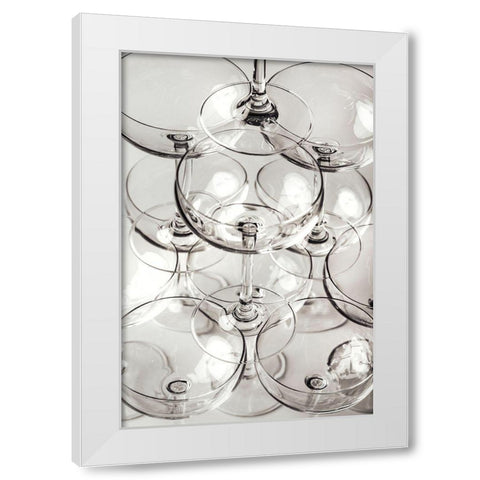 Champagne tower_7 White Modern Wood Framed Art Print by 1x Studio III