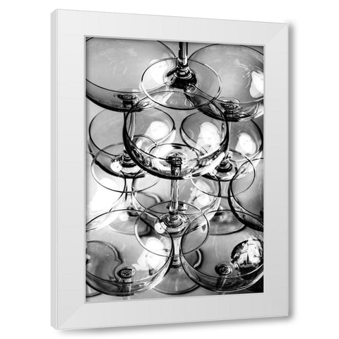 Champagne tower_8 White Modern Wood Framed Art Print by 1x Studio III