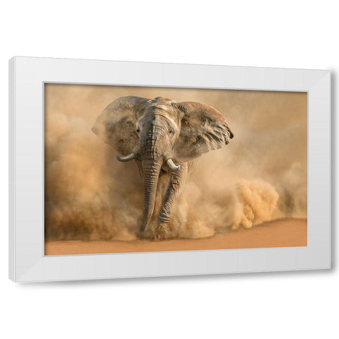 Desertstorm White Modern Wood Framed Art Print by Egger, Marcel