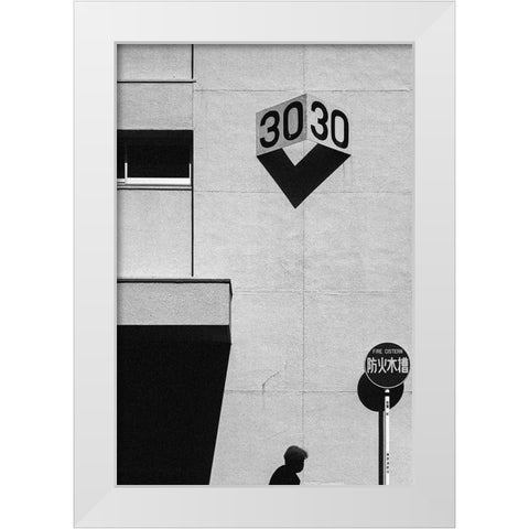 30 White Modern Wood Framed Art Print by Watanabe, Kentaro