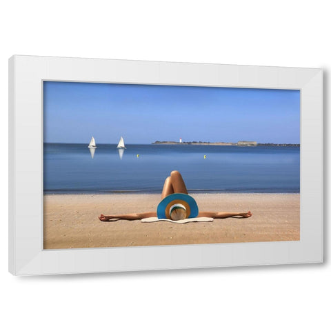 Dolce Vita ! White Modern Wood Framed Art Print by Bacus, Pierre