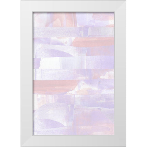 Abstract Pastel White Modern Wood Framed Art Print by Sawall, Anastasia