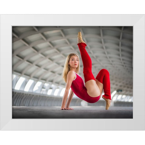 The sky the limit White Modern Wood Framed Art Print by Ng, Joseph