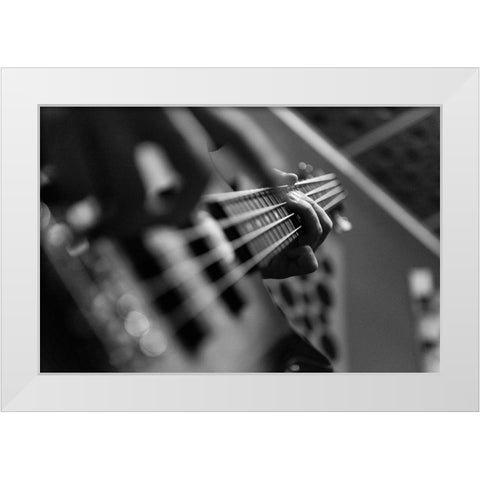 B)Ass White Modern Wood Framed Art Print by Borza, Tomi