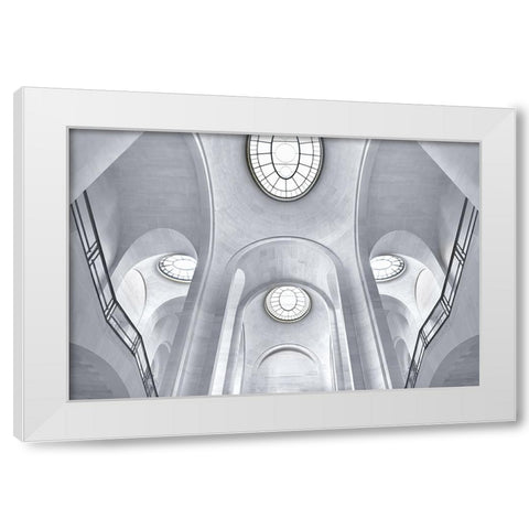 The Palais Garnier In Paris White Modern Wood Framed Art Print by W., Catherine