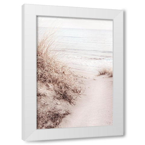 Beach_010 White Modern Wood Framed Art Print by 1x Studio III