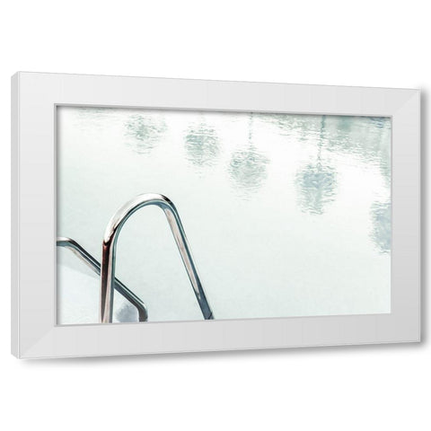 Pool_001 White Modern Wood Framed Art Print by 1x Studio III