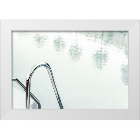 Pool_001 White Modern Wood Framed Art Print by 1x Studio III