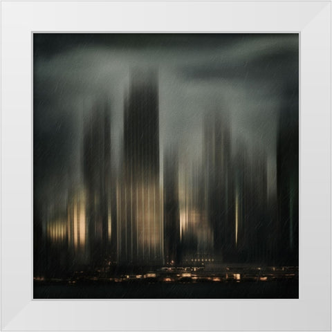 Qthe Hope Within Darknessq White Modern Wood Framed Art Print by Rekowski, Federico