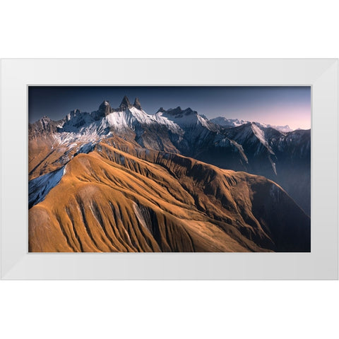 The Needles White Modern Wood Framed Art Print by Nienartowicz, Karol