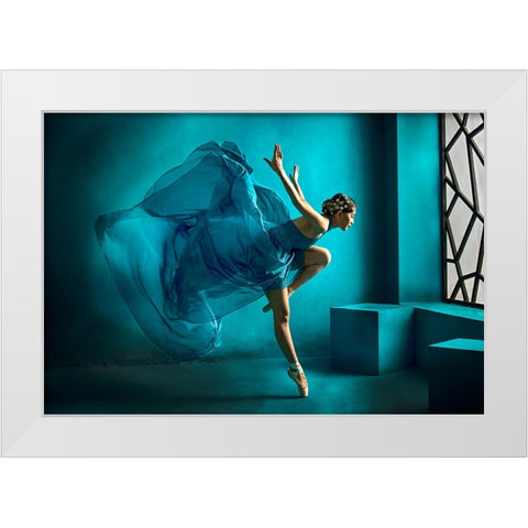 Tinkerbell White Modern Wood Framed Art Print by Muliani Hartojo, Angela