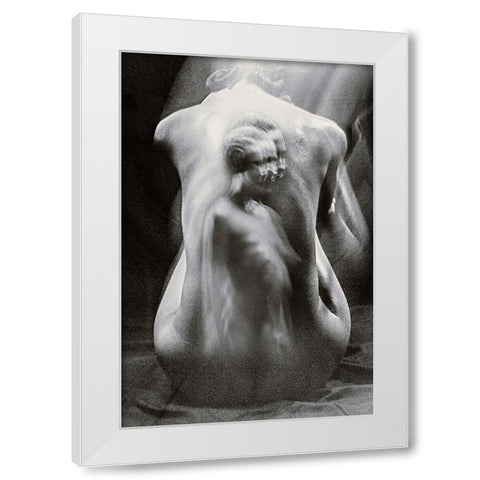 The Experiment White Modern Wood Framed Art Print by Bousca, Bogdan